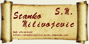 Stanko Milivojević vizit kartica